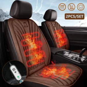 2Pcs/set 12V/24V Heated Car Seat Cover Winter Seat Heating Car Seat Protector Universal Car Seat Heating Car Covers In Salon