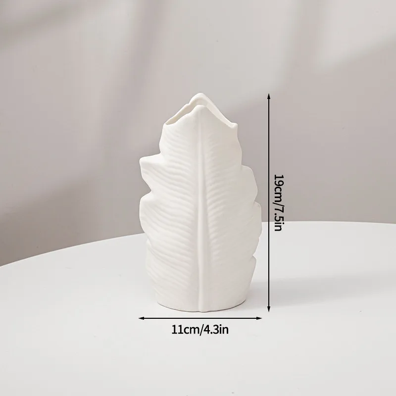 Nordic Plastic Vase White Imitation Ceramic Flower Pot Plants Vases Home Wedding Decorative Dining Table Decor Ваза Для Цветов - Image 11