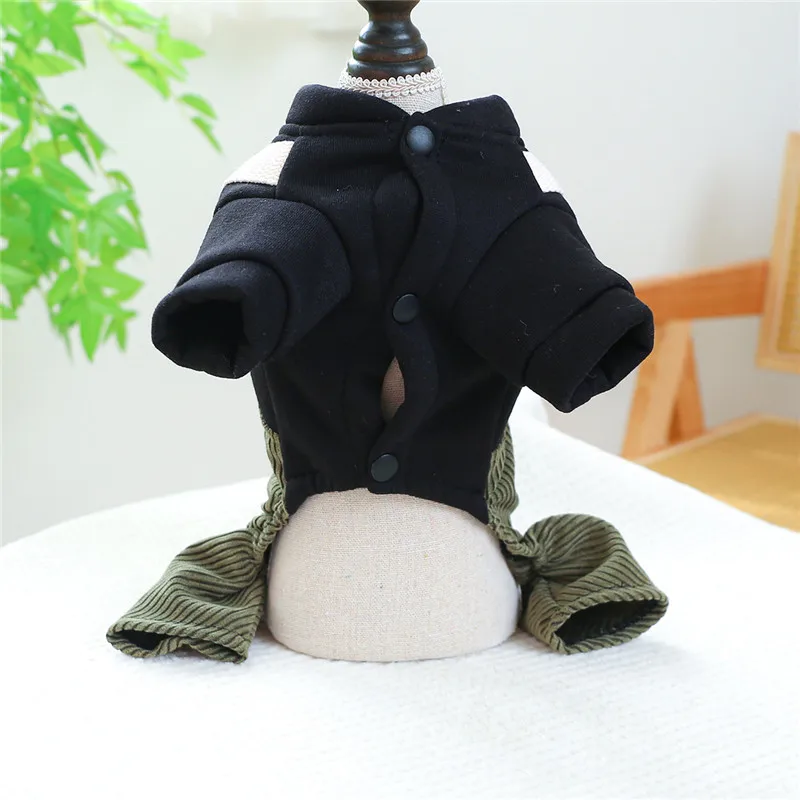 Corduroy Puppy Cat Overalls Jumpsuit Pet Autumn Spring Dog Clothes For Small Medium Dogs Pet Jacket Tracksuit Chihuahua Shih Tzu - Image 2