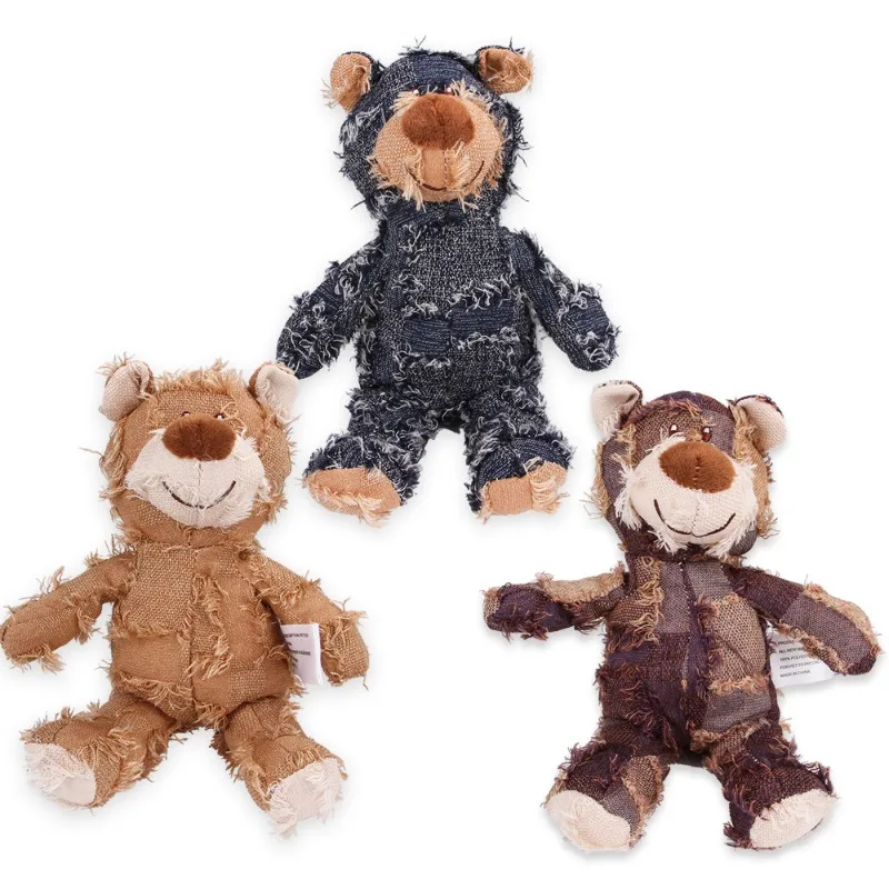 Pet Teddy Bear Soundmaking Toy Plush Interactive Dog Toys Grinding Cleaning Teeth Anti Bite Abreact Plaything Bear Pets Supplies - Image 3