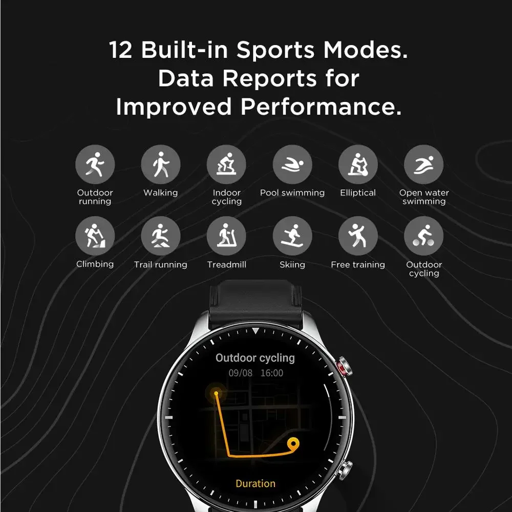 Amazfit GTR 2 Smartwatches No New Smart Watch For Men Waterproof 5ATM GPS 95New Exhibition SportsWatch Mens Refurbished Watch - Image 5
