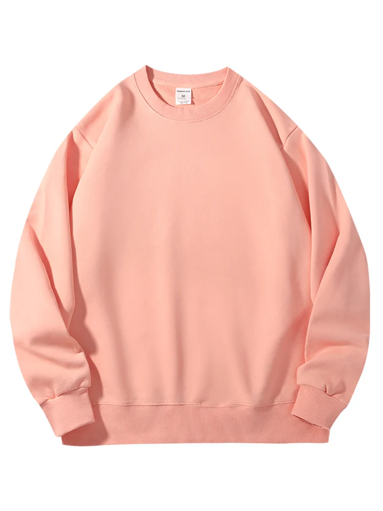 Casual Loose Women's Hoodie Autumn Cotton Solid Round Neck Sweatshirts For Women Oversized Long Sleeve Basic Pullover Outerwears - Image 10