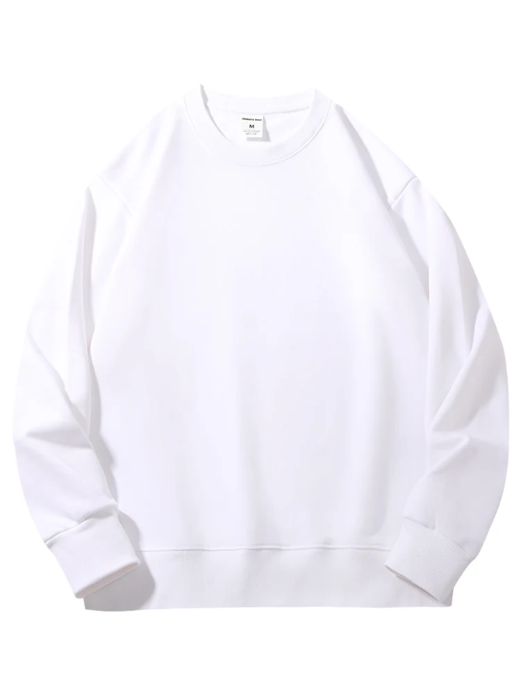 Casual Loose Women's Hoodie Autumn Cotton Solid Round Neck Sweatshirts For Women Oversized Long Sleeve Basic Pullover Outerwears - Image 7