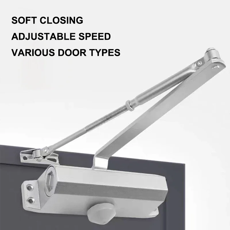 Automatic Door Closer Security System 25KG To 85KG Adjustable Speed Door Closing Equipment Mute Soft Closing Door Hardware - Image 2