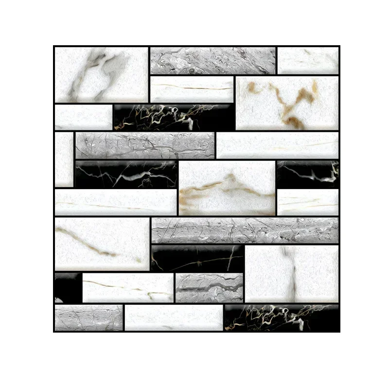 Self Adhesive Tile Wall Sticker Home Decor 3D PVC sticker Covers For Kitchen Cupboard Bathroom Waterproof Wallpaper - Image 9