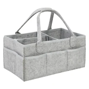 Baby Stroller Accessories Organizer Mommy Tote Bag Foldable Storage Baby Diaper Hanging Bags Thicken Portable Mom Tote Basket