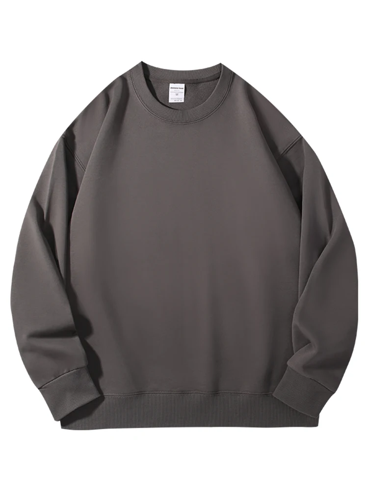 Casual Loose Women's Hoodie Autumn Cotton Solid Round Neck Sweatshirts For Women Oversized Long Sleeve Basic Pullover Outerwears - Image 13