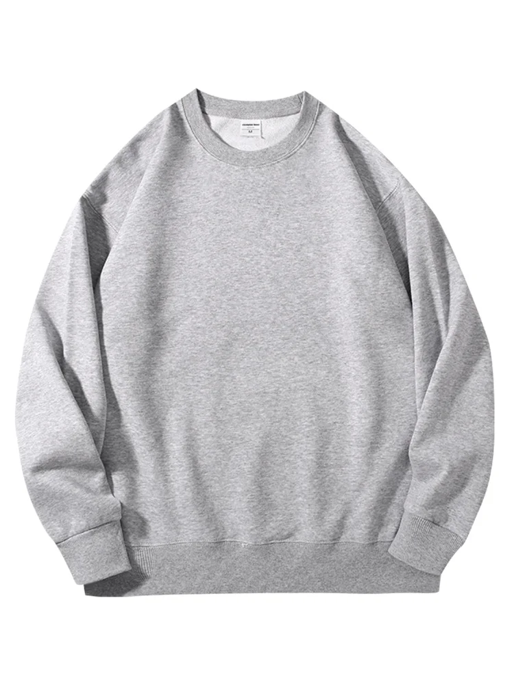 Casual Loose Women's Hoodie Autumn Cotton Solid Round Neck Sweatshirts For Women Oversized Long Sleeve Basic Pullover Outerwears - Image 16