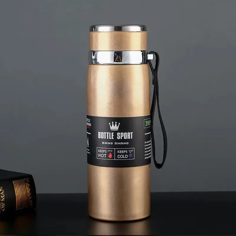 1000ml Thermal Water Bottle Thermos Vacuum Flask Double Stainless Steel Coffee Tea Insulated Cup Leakage-proof for Office - Image 3