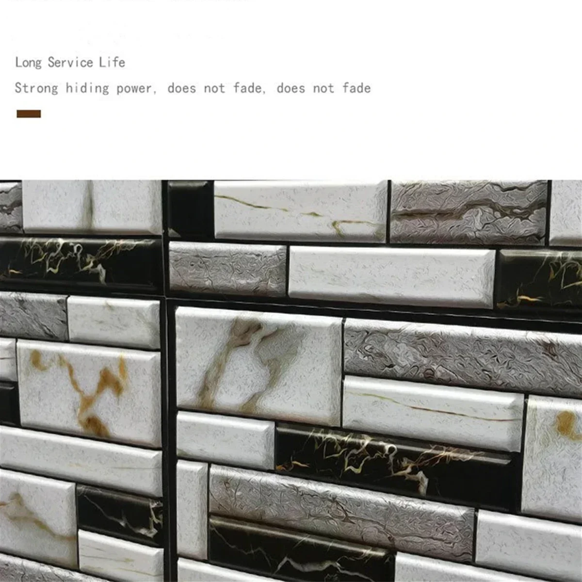 Self Adhesive Tile Wall Sticker Home Decor 3D PVC sticker Covers For Kitchen Cupboard Bathroom Waterproof Wallpaper - Image 6