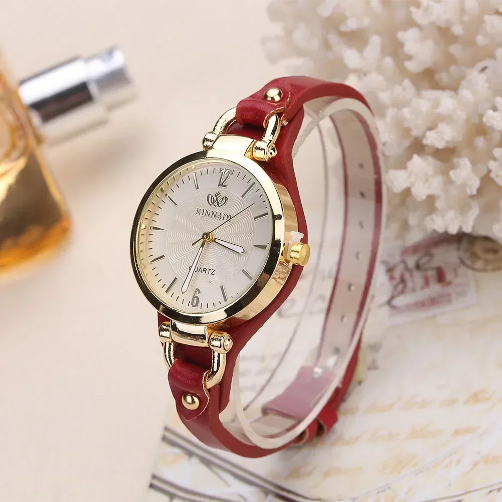Simple Women Watch Luxury Design Leather Watch Ladies Quartz Wristwatch Solid Color Fashion Women Gift Watch Relojes Para Mujer - Image 8