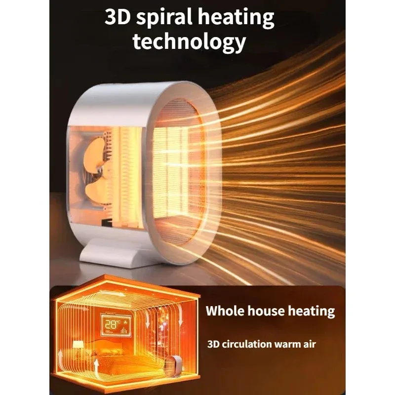 1200W Electric Heater Portable Desktop Fan Heater Heating Warm Air Blower Mini Radiator Home Office Warmer Machine for Winter - Image 4