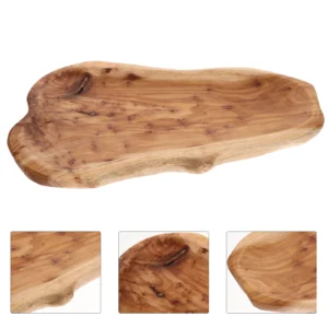 Wooden Serving Platter Bread Tray Fruit Plate Sandwich Bowl Dough Board Salad Cheese Jewelry