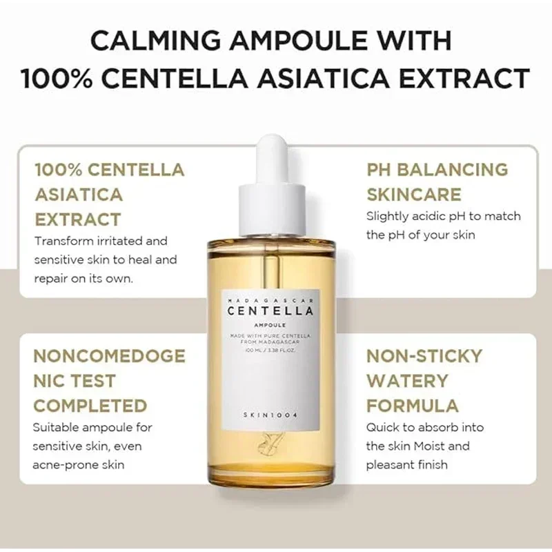 100ml Centella Asiatica Essence Calming Moisturizing Brightening Face Serum Brightening Capsule Ampoule Daily SkinCare Solution - Image 6