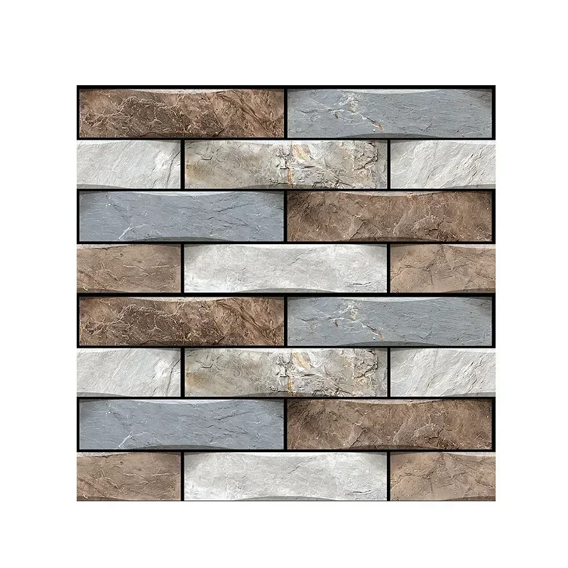 Self Adhesive Tile Wall Sticker Home Decor 3D PVC sticker Covers For Kitchen Cupboard Bathroom Waterproof Wallpaper - Image 2
