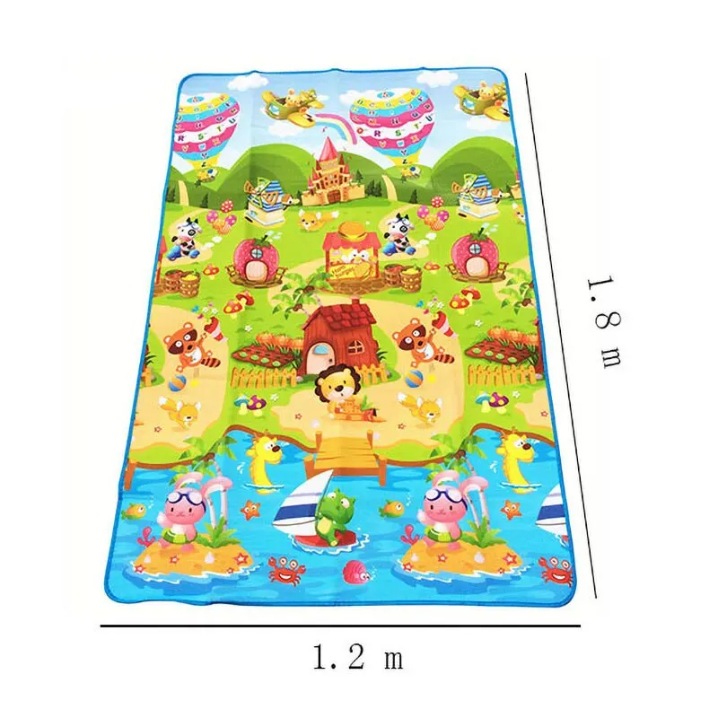 Baby Play Mat 180x120x0.3cm Children Crawling Carpet Toys for Kid Game Activity Gym Waterproof Rug Outdoor Indoor Soft Floor - Image 4
