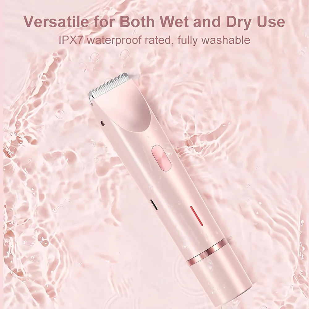 Electric Razors for Women 2in1 Bikini Trimmer Facial Mustache Shavers for Ladies Body Underarms Legs Portable Painless Epilator - Image 8