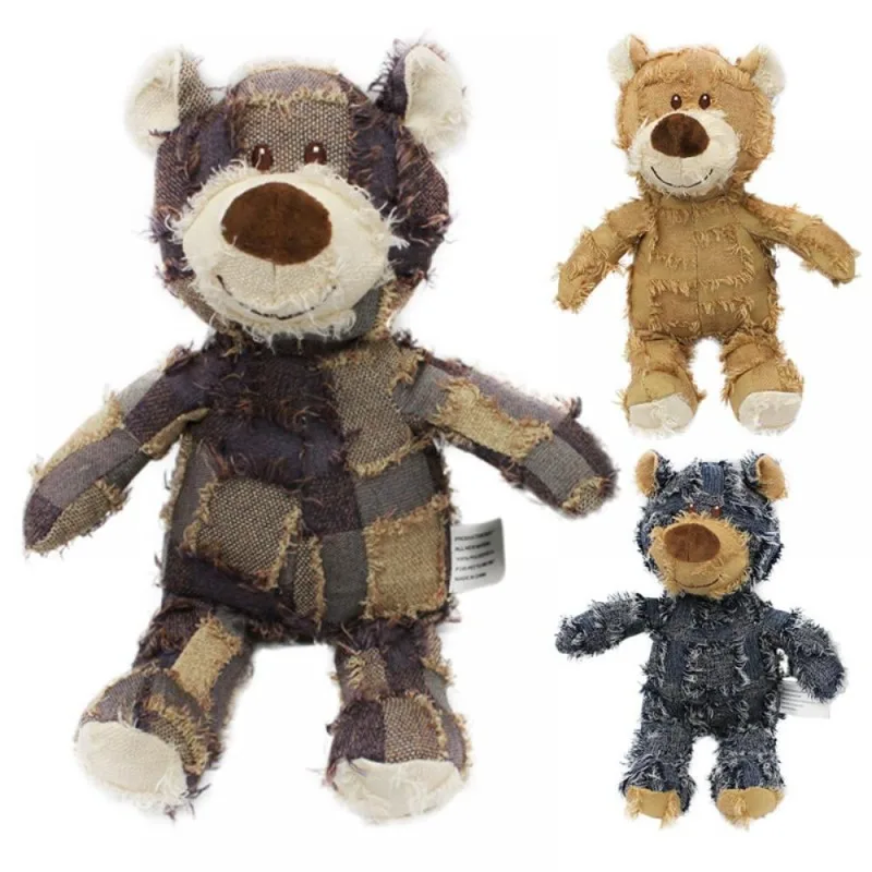 Pet Teddy Bear Soundmaking Toy Plush Interactive Dog Toys Grinding Cleaning Teeth Anti Bite Abreact Plaything Bear Pets Supplies - Image 2